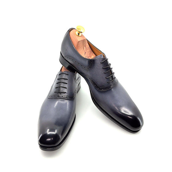 Ugo Vasare Leather Oxford - Grey