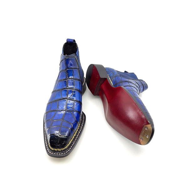 Maurice New York Custom Alligator Boot - Blue