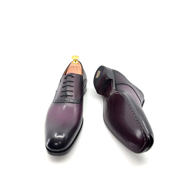 Ugo Vasare Leather Oxford - Purple