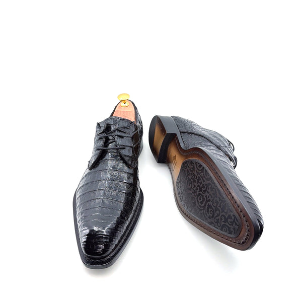 Mezlan "Cratos" Crocodile Derby Black