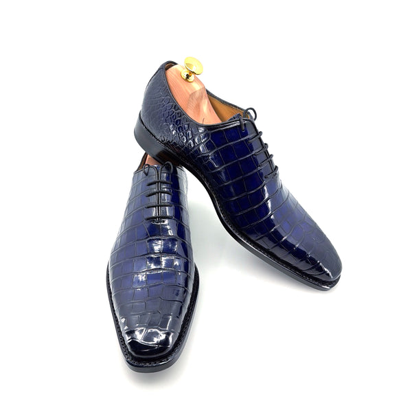 Ugo Vasare Alligator Oxford - Blue