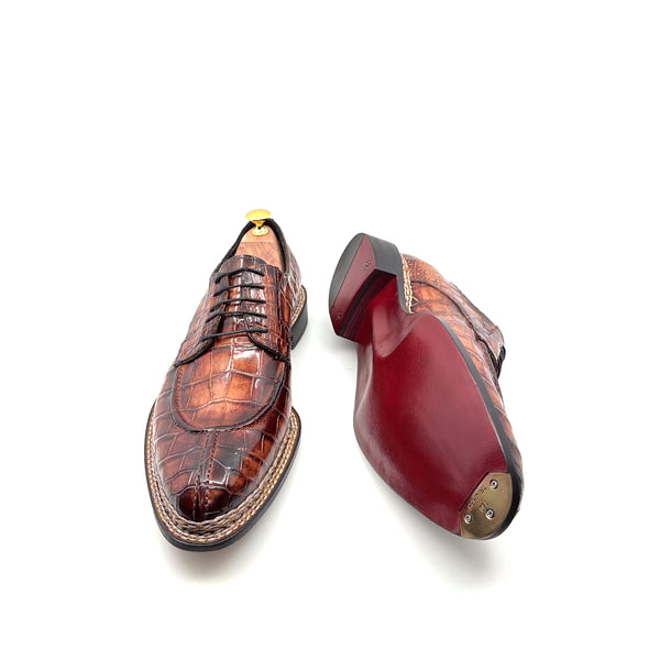 Maurice Maximoff Custom Alligator Oxford - Coffee