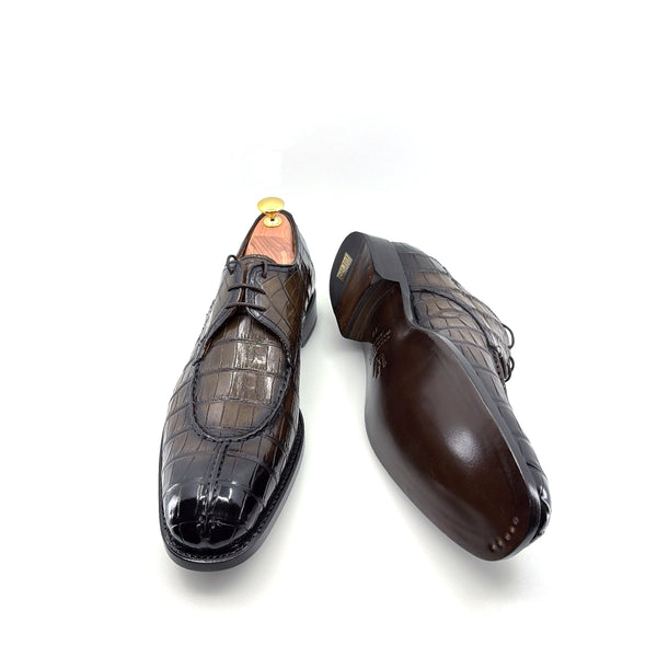 Ugo Vasare Jayden Alligator Shoe - Brown
