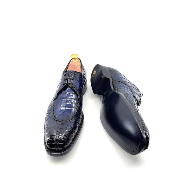 Ugo Vasare Jayden Alligator Shoe - Navy