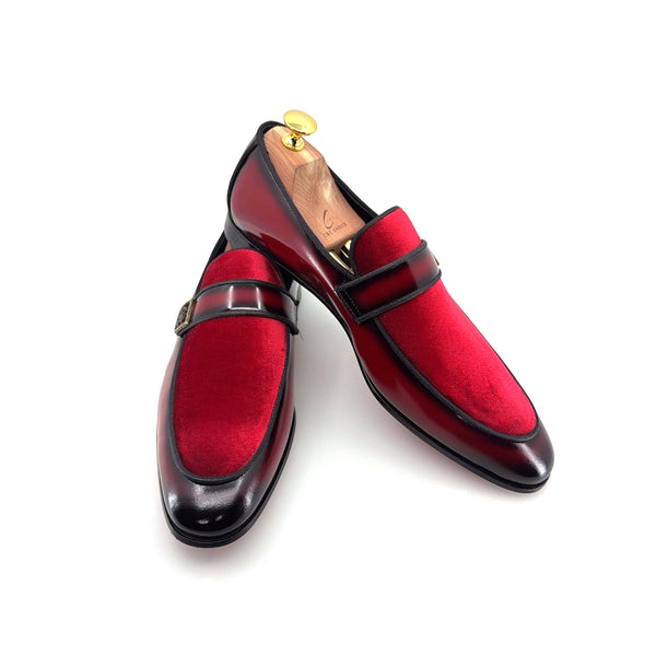 C Collection Leather Loafer - Red