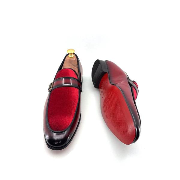 C Collection Leather Loafer - Red