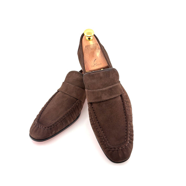 C Collection Suede Loafer - Brown