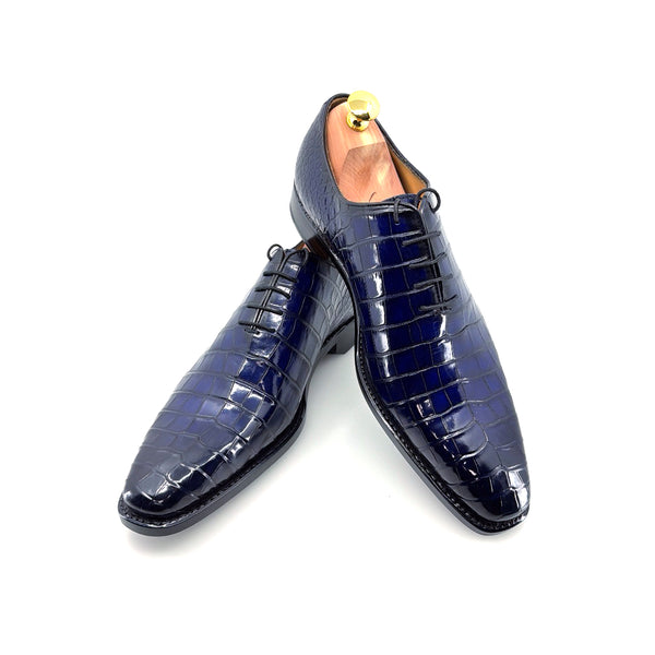 Ugo Vasare Alligator Oxford - Blue