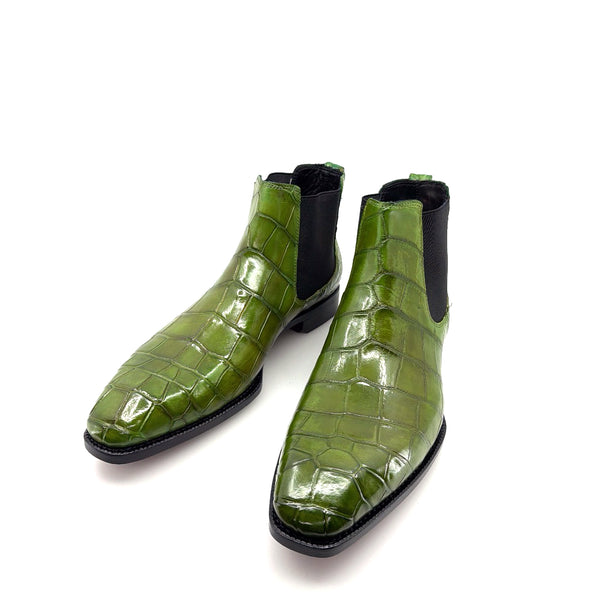 Maurice Austin Custom Alligator Boot - Green