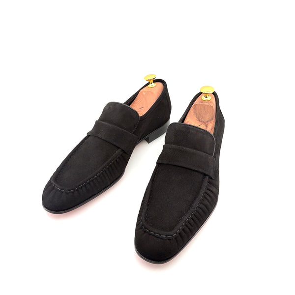 C Collection Suede Loafer - Black