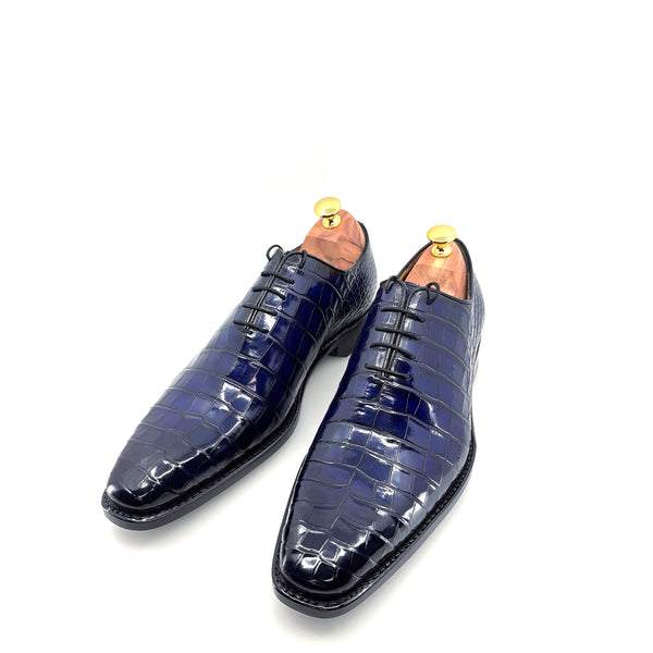 Ugo Vasare Alligator Oxford - Blue