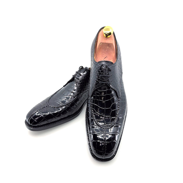Ugo Vasare Jayden Alligator Shoe - Black