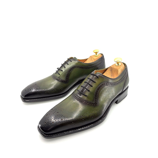 Ugo Vasare Zion Calfskin Oxford - Green
