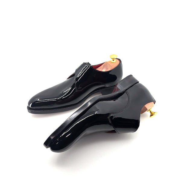 Ugo Vasare Patent Monkstrap - Black