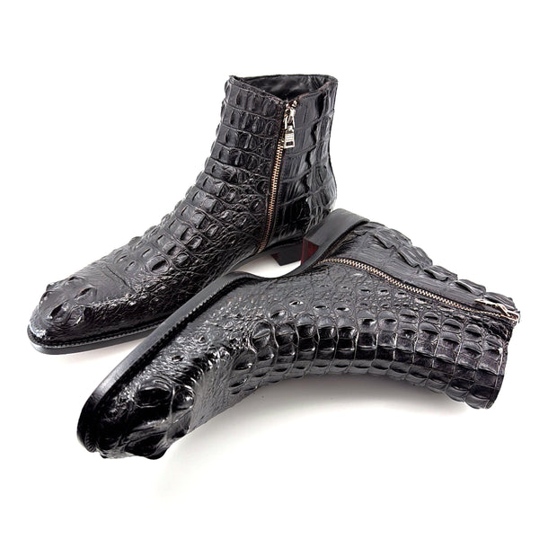 Maurice El Paso Hornback Alligator Boot Black