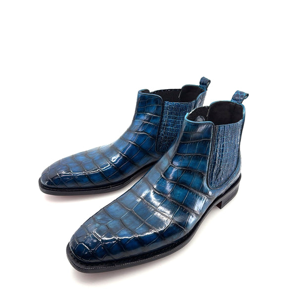 Maurice Austin Custom Alligator Boot - Blue