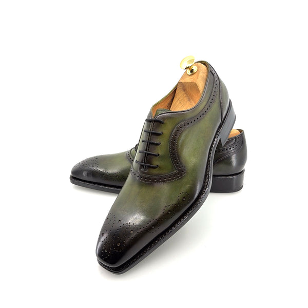 Ugo Vasare Zion Calfskin Oxford - Green