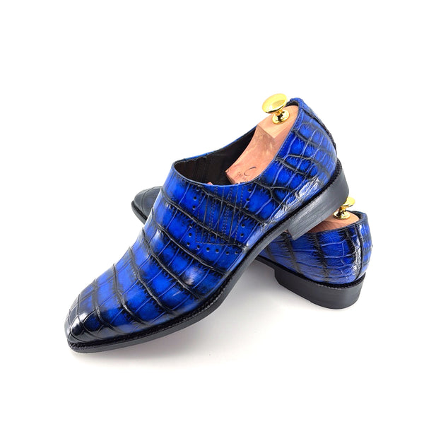 Maurice Seattle Alligator Shoe Blue