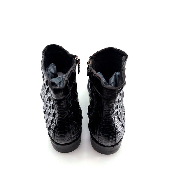 Maurice El Paso Hornback Alligator Boot Black