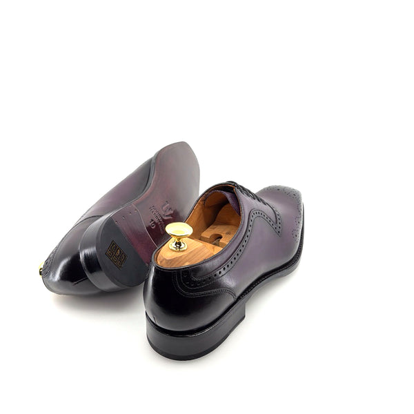 Ugo Vasare Zion Calfskin Oxford - Purple