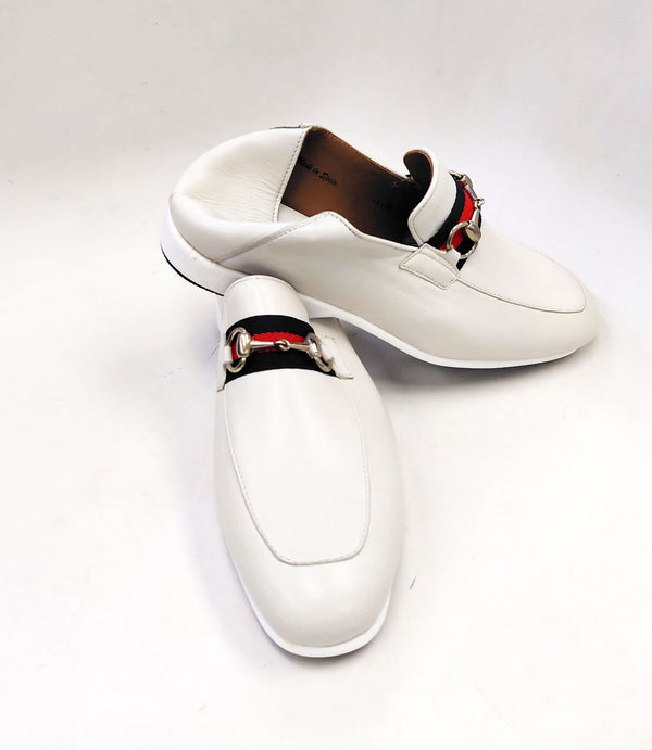 Mezlan Collapsible Heel Slipper - Bone