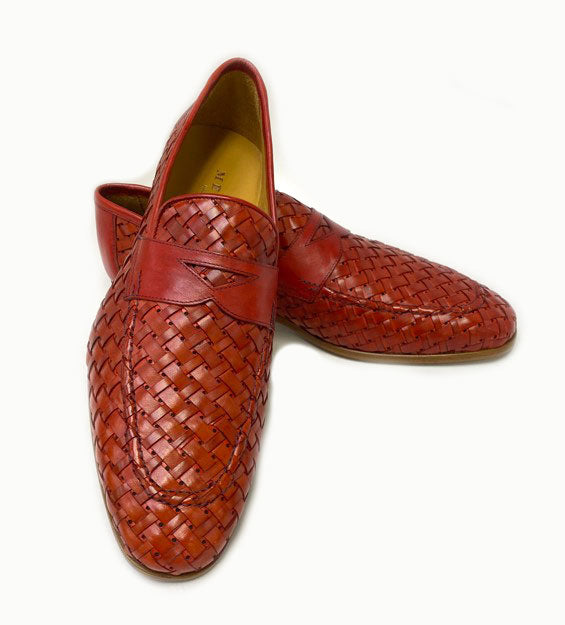 Mezlan Concha Woven Calf Leather Sneaker