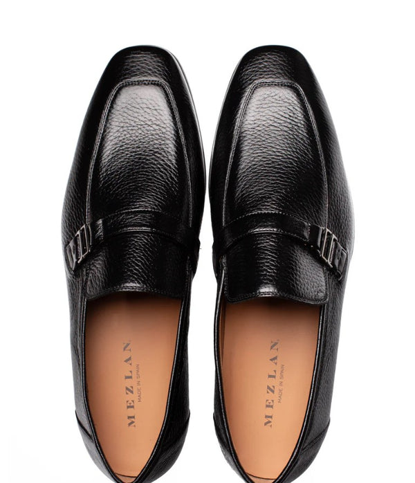 Style: Alarcon Deerskin Loafer Black
