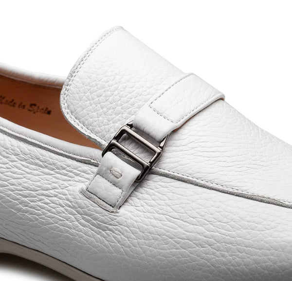 Style: Alarcon Deerskin Loafer White