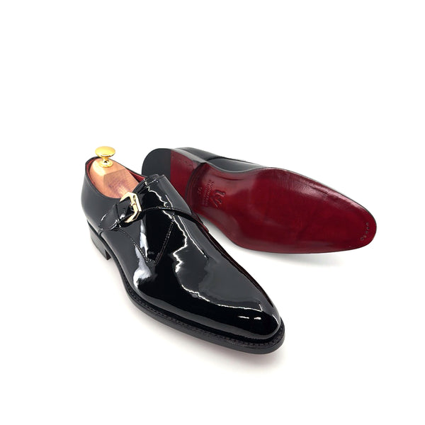 Ugo Vasare Patent Monkstrap - Black