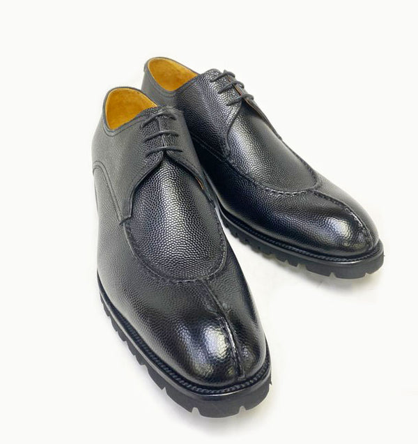 Ugo Vasare "Jayden" Pebble Grain Oxford-Black