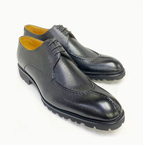Ugo Vasare "Jayden" Pebble Grain Oxford-Black