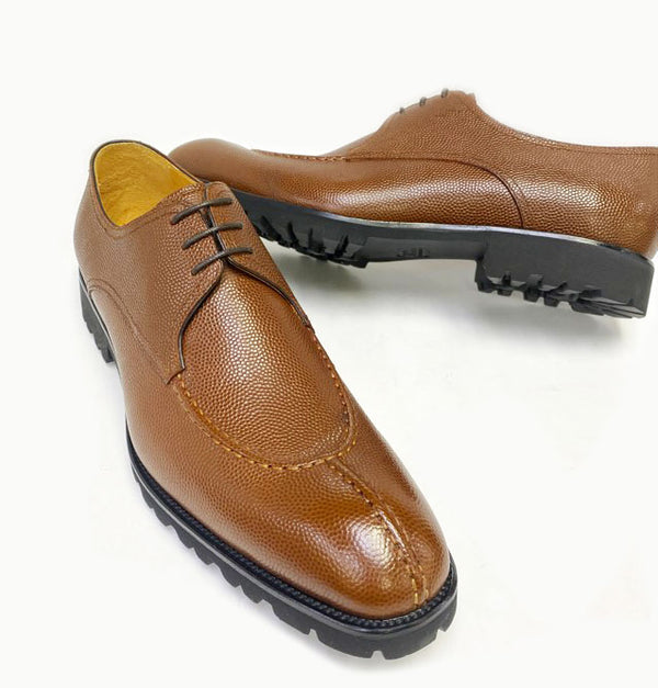 Ugo Vasare "Jayden" Pebble Grain Oxford-Tan