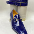 Load image into Gallery viewer, Patent Leather Belt Electric/Blue