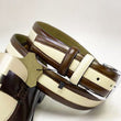 Load image into Gallery viewer, Style: C Collection Leather Belt Brown/Beige