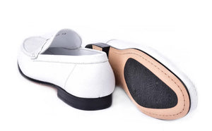 Corrente Style 3898 Ostrich Loafer White