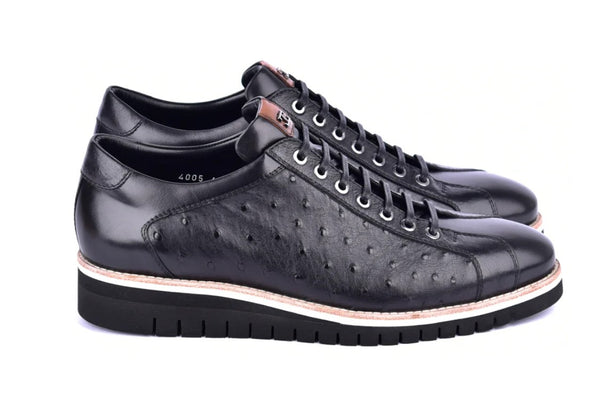 Style: 4005-Black Ostrich