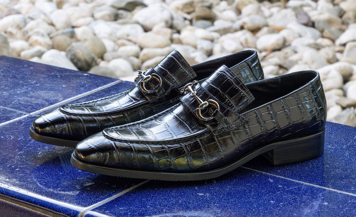 The Crocodile Loafer in Black