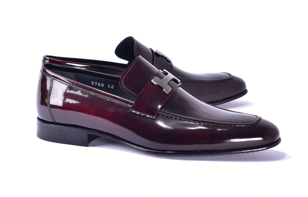 Corrente Shiny Calfskin Loafer Burgundy