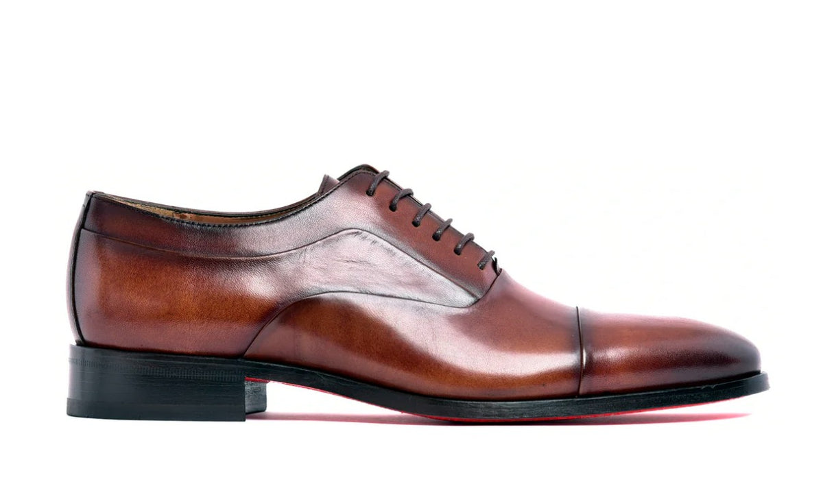 C&E Brown Leather Oxford Shoes Suede Lace-Up Oxford Chocolate – C&E Fashions main image 4