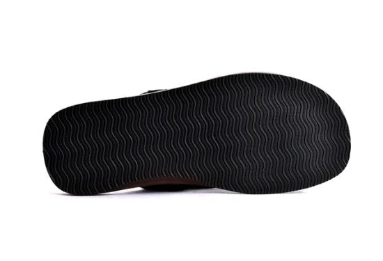 Corrente Printed Calfskin Sandal - Black