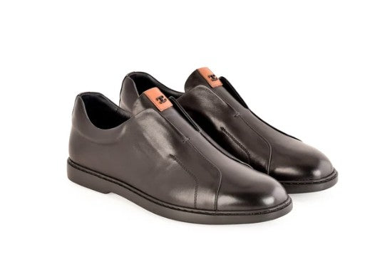 Corrente Dress Casual Slip On - Black