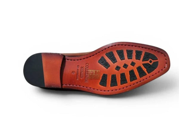 Carrucci Alex Two Tone Wingtip Oxford Whiskey/White