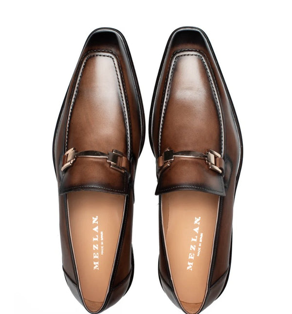 Mezlan Barsotti Patina Calf Loafer - Chocolate