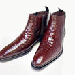 Load image into Gallery viewer, Blackmore Crocodile Slip-On Boot Burgundy