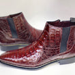 Load image into Gallery viewer, Blackmore Crocodile Slip-On Boot Burgundy