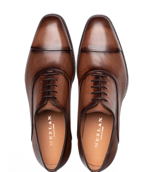 Mezlan Bocelli Cap Toe Oxford - Chestnut