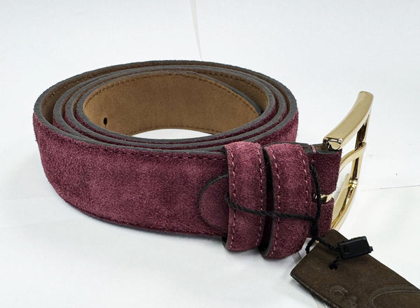 Style: C Collection Suede Belt Burgundy