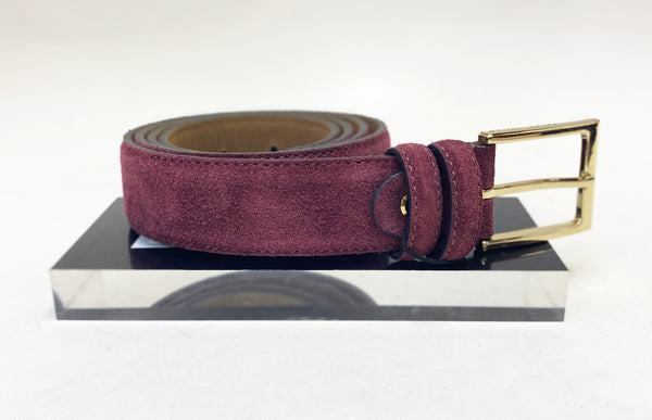 Style: C Collection Suede Belt Burgundy