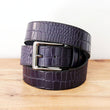 Load image into Gallery viewer, Crocodile Printed Leather Belt Blue