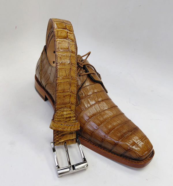 Crocodile Belt Camel